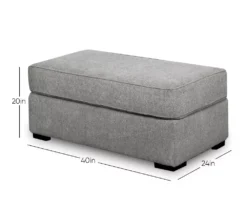Naples Gray Ottoman 11 Naples Gray Ottoman -Finest Furniture Store 810451017 9