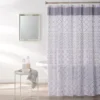 Sonoma Gray Medallion Fabric Shower Curtain 1 Sonoma Gray Medallion Fabric Shower Curtain -Finest Furniture Store 810460533 1