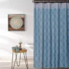 Aqua Geo Shower Curtain -Finest Furniture Store 810460543 1