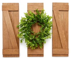 Panel & Wreath 3-Piece Wall Decor Set -Finest Furniture Store 810462578 1
