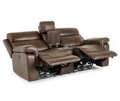Wellsley Leather Power Reclining Console Loveseat 32 Wellsley Leather Power Reclining Console Loveseat -Finest Furniture Store 810469259 2 1