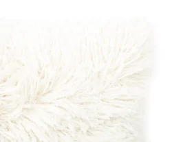 Harper Shag Ivory Throw Pillow -Finest Furniture Store 810487355 3