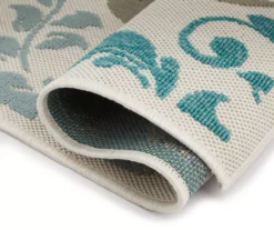 Broyhill Eastlake Teal & Gray Damask Outdoor Area Rug 9 Broyhill Eastlake Teal & Gray Damask Outdoor Area Rug -Finest Furniture Store 810497108 810497109 810497110 3 1