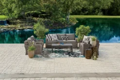 Broyhill Eastlake Teal & Gray Damask Outdoor Area Rug 10 Broyhill Eastlake Teal & Gray Damask Outdoor Area Rug -Finest Furniture Store 810497109 1 1