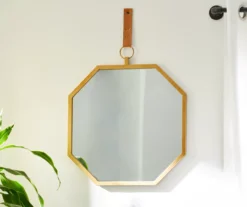 Gold Framed Octagonal Hanging Mirror -Finest Furniture Store 810498384 9