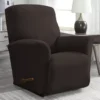 Chocolate Recliner Sofa Slipcover 2 Chocolate Recliner Sofa Slipcover -Finest Furniture Store 810498488 2