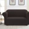 Chocolate Loveseat Sofa Slipcover 2 Chocolate Loveseat Sofa Slipcover -Finest Furniture Store 810498489 2
