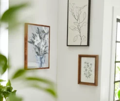 Blue Floral Vase Framed Canvas -Finest Furniture Store 810498693 810498698 810498700