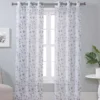 Broyhill Cassandra Floral Sheer Grommet Curtain Panel Pair 1 Broyhill Cassandra Floral Sheer Grommet Curtain Panel Pair -Finest Furniture Store 810507479