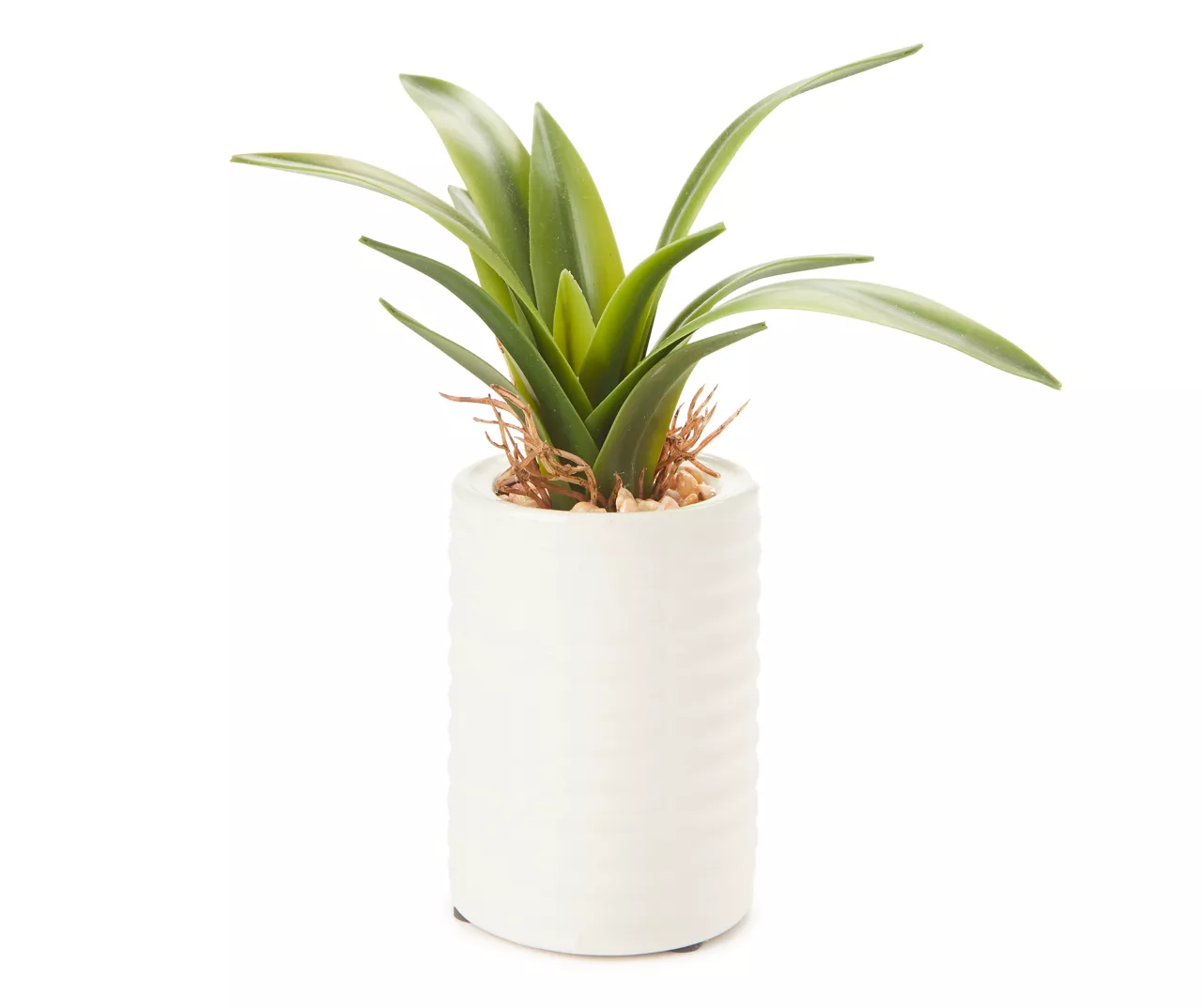 Mini Faux Greenery In White Ceramic Pot 3 Mini Faux Greenery In White Ceramic Pot
