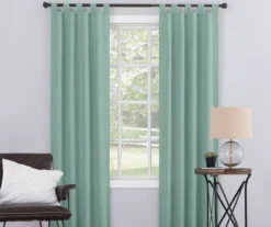 Broyhill Durham Semi-Sheer Textured Tab Top Curtain Panel 39 Broyhill Durham Semi-Sheer Textured Tab Top Curtain Panel -Finest Furniture Store 810511393 3