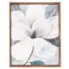 Framed White Floral Canvas -Finest Furniture Store 810513213