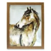Brown Horse Framed Plaque 2 Brown Horse Framed Plaque -Finest Furniture Store 810515530