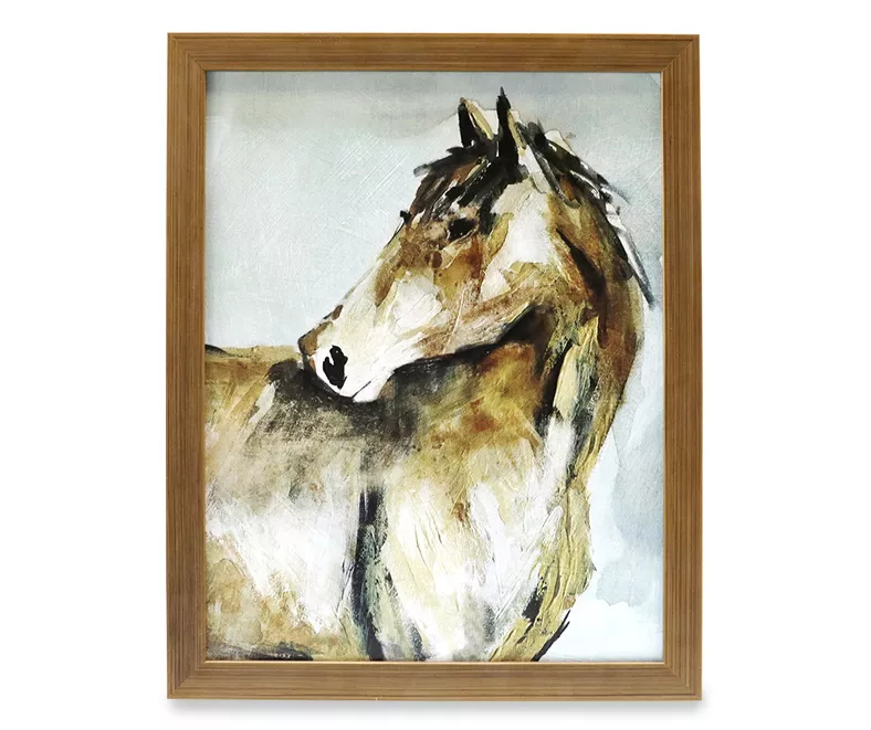 Brown Horse Framed Plaque 3 Brown Horse Framed Plaque