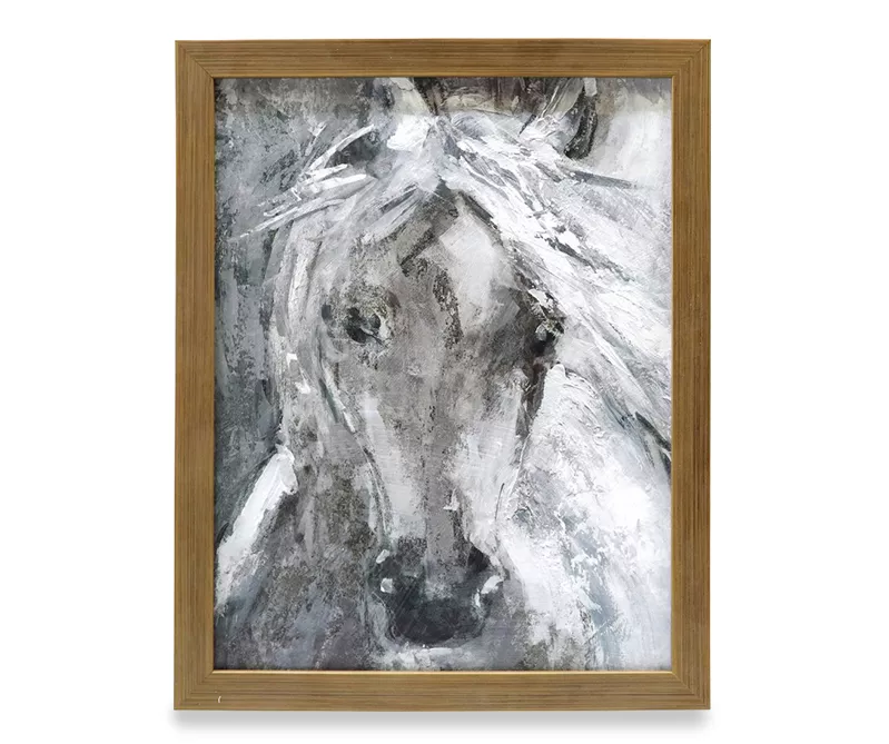 White Horse Framed Plaque 3 White Horse Framed Plaque