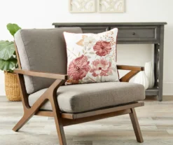 Rust Floral Throw Pillow 8 Rust Floral Throw Pillow -Finest Furniture Store 810515803 2