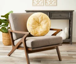 Jolie Yellow Round Throw Pillow -Finest Furniture Store 810520940 2