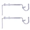 Legacy Satin Nickel Adjustable Curtain Rod Brackets, 2-Pack 2 Legacy Satin Nickel Adjustable Curtain Rod Brackets, 2-Pack -Finest Furniture Store 810524280