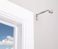 Legacy Satin Nickel Adjustable Curtain Rod Brackets, 2-Pack -Finest Furniture Store 810524280 4