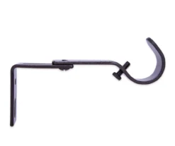 Legacy Brown-Black Adjustable Curtain Rod Brackets, 2-Pack 12 Legacy Brown-Black Adjustable Curtain Rod Brackets, 2-Pack -Finest Furniture Store 810524291 4