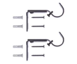 Legacy Brown-Black Adjustable Curtain Rod Brackets, 2-Pack 15 Legacy Brown-Black Adjustable Curtain Rod Brackets, 2-Pack -Finest Furniture Store 810524291 7