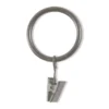 Legacy Antique Pewter Curtain Rod Clip Rings, 14-Pack 2 Legacy Antique Pewter Curtain Rod Clip Rings, 14-Pack -Finest Furniture Store 810524292