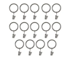 Legacy Antique Pewter Curtain Rod Clip Rings, 14-Pack 7 Legacy Antique Pewter Curtain Rod Clip Rings, 14-Pack -Finest Furniture Store 810524292 3
