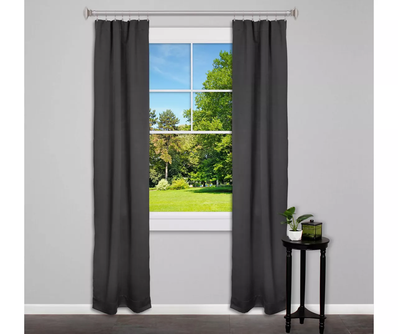 Legacy Antique Pewter Curtain Rod Clip Rings, 14-Pack 5 Legacy Antique Pewter Curtain Rod Clip Rings, 14-Pack - Image 4