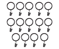 Legacy Brown & Black Curtain Rod Clip Rings, 14-Pack 8 Legacy Brown & Black Curtain Rod Clip Rings, 14-Pack -Finest Furniture Store 810524293 3