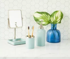 Slate Blue Glaze Lotion Pump 7 Slate Blue Glaze Lotion Pump -Finest Furniture Store 810530728 810530727 810530726 2 2