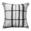 Madison White & Black Plaid Square Throw Pillow 1 Madison White & Black Plaid Square Throw Pillow -Finest Furniture Store 810539942 A0 1