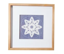 Blue & White Star Framed Print