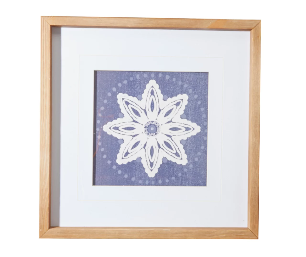 Blue & White Star Framed Print 3 Blue & White Star Framed Print