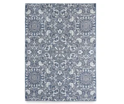 Broyhill Sandpointe Cobalt & Ecru Damask Outdoor Area Rug 17 Broyhill Sandpointe Cobalt & Ecru Damask Outdoor Area Rug -Finest Furniture Store 810546506