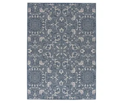 Broyhill Sandpointe Cobalt & Ecru Damask Outdoor Area Rug 18 Broyhill Sandpointe Cobalt & Ecru Damask Outdoor Area Rug -Finest Furniture Store 810546507 810546506 810546505 810546504 810546503 1