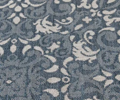Broyhill Sandpointe Cobalt & Ecru Damask Outdoor Area Rug 14 Broyhill Sandpointe Cobalt & Ecru Damask Outdoor Area Rug -Finest Furniture Store 810546507 810546506 810546505 810546504 810546503 4