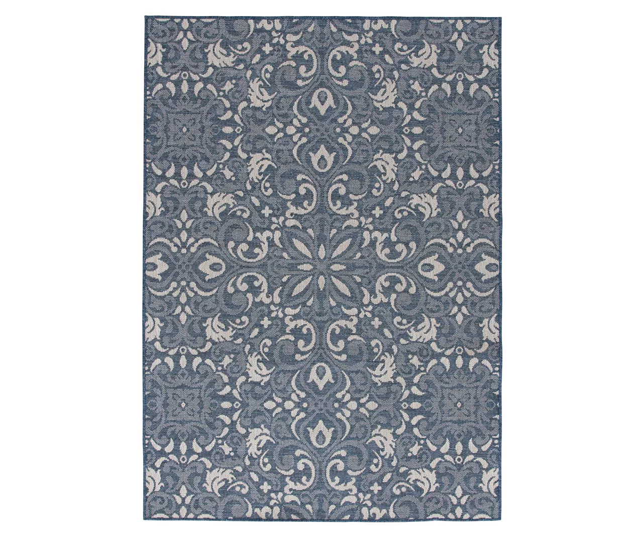 Broyhill Sandpointe Cobalt & Ecru Damask Outdoor Area Rug 3 Broyhill Sandpointe Cobalt & Ecru Damask Outdoor Area Rug