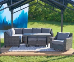 Broyhill Sandpointe Granite & Ecru Damask Outdoor Area Rug -Finest Furniture Store 810546510 810544444 810544217 810545276 16 1