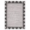 Broyhill Gray & Black Geometric Border Indoor/Outdoor Area Rug -Finest Furniture Store 810547883 1