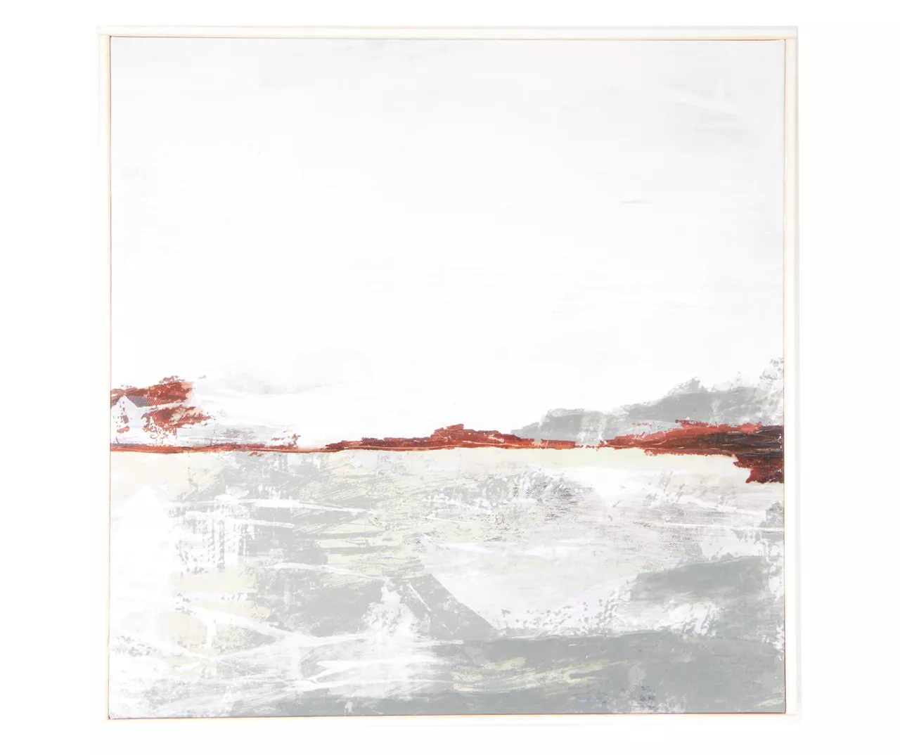 Gray & Brown Abstract Landscape Framed Canvas 3 Gray & Brown Abstract Landscape Framed Canvas