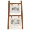 Brown & White 2-Photo Ladder Picture Frame 2 Brown & White 2-Photo Ladder Picture Frame -Finest Furniture Store 810552836