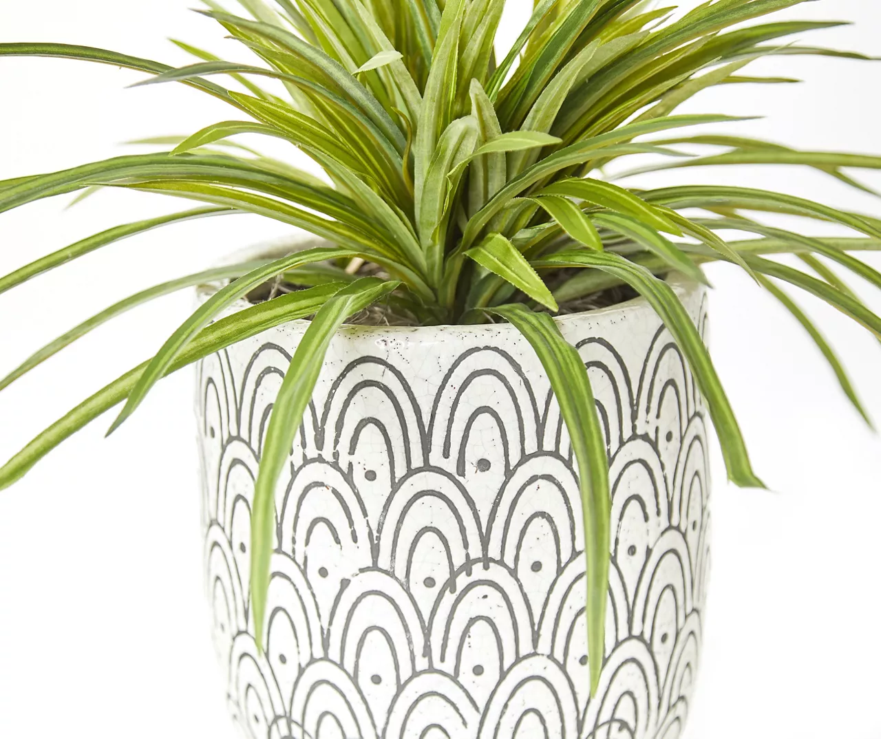 Grass In Arch Pattern Pot 4 Grass In Arch Pattern Pot - Image 2
