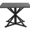 Autumn Cove Brown Wood Look Square Steel Patio Dining Table -Finest Furniture Store 810553658 4