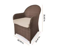 Broyhill Autumn Cove All-Weather Wicker Cushioned Patio Captain's Dining Chair 9 Broyhill Autumn Cove All-Weather Wicker Cushioned Patio Captain's Dining Chair -Finest Furniture Store 810554526 99 1