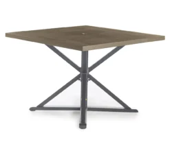 Broyhill Autumn Cove Wood Look Square Steel Patio Dining Table 25 Broyhill Autumn Cove Wood Look Square Steel Patio Dining Table -Finest Furniture Store 810557039 1