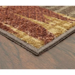 Broyhill Brown & Red Abstract Patchwork Accent Rug 25 Broyhill Brown & Red Abstract Patchwork Accent Rug -Finest Furniture Store 810557489 4