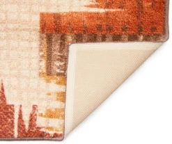 Broyhill Brown & Red Abstract Patchwork Accent Rug 21 Broyhill Brown & Red Abstract Patchwork Accent Rug -Finest Furniture Store 810557489 810557651 1