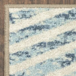 Broyhill Blue & Brown Modern Angles Accent Rug 23 Broyhill Blue & Brown Modern Angles Accent Rug -Finest Furniture Store 810557653 4