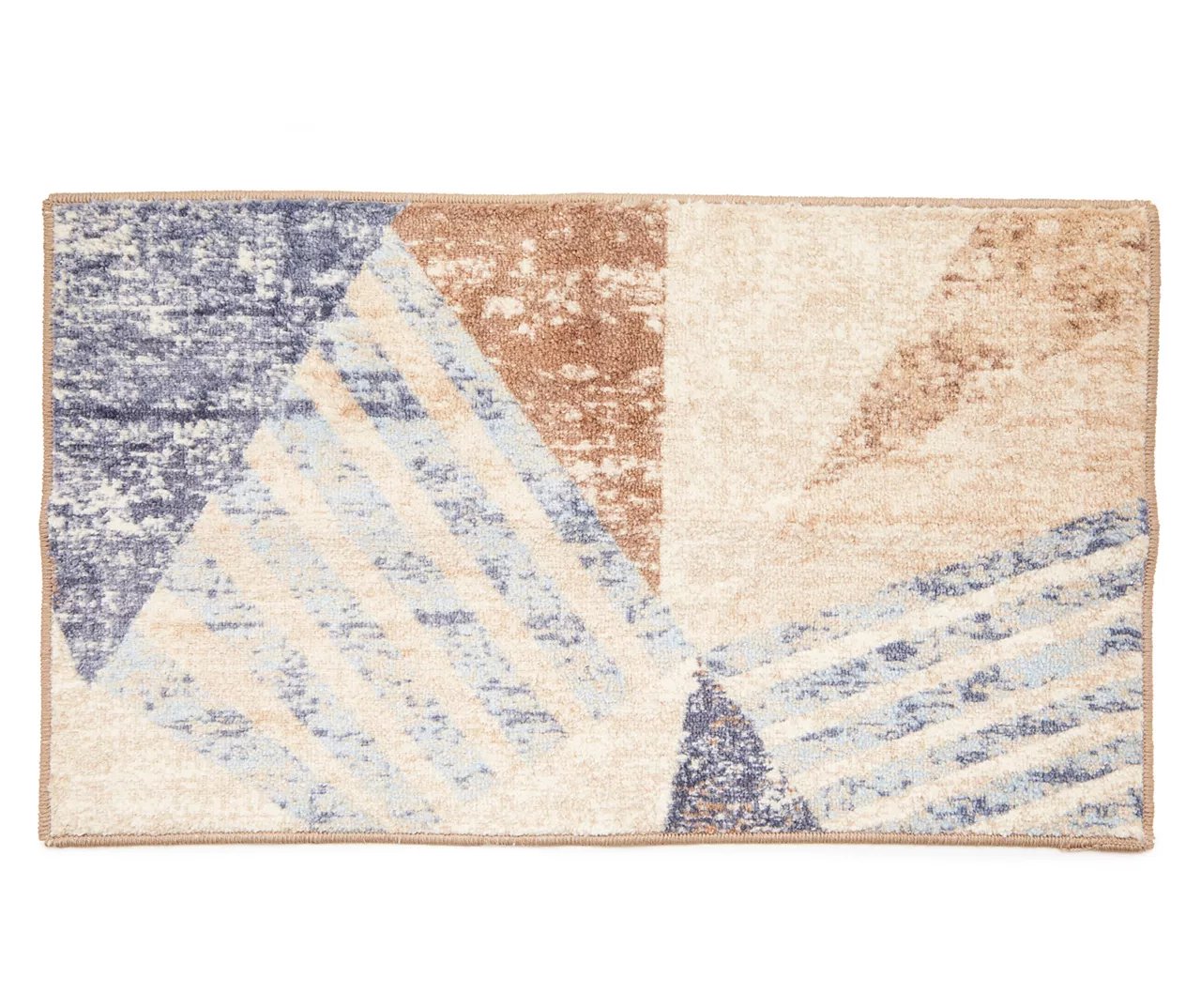 Broyhill Blue & Brown Modern Angles Accent Rug