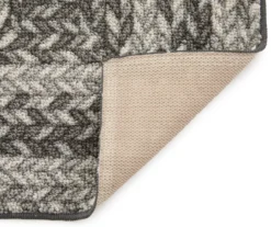 Broyhill Gray Braided Print Accent Rug 33 Broyhill Gray Braided Print Accent Rug -Finest Furniture Store 810557665 2